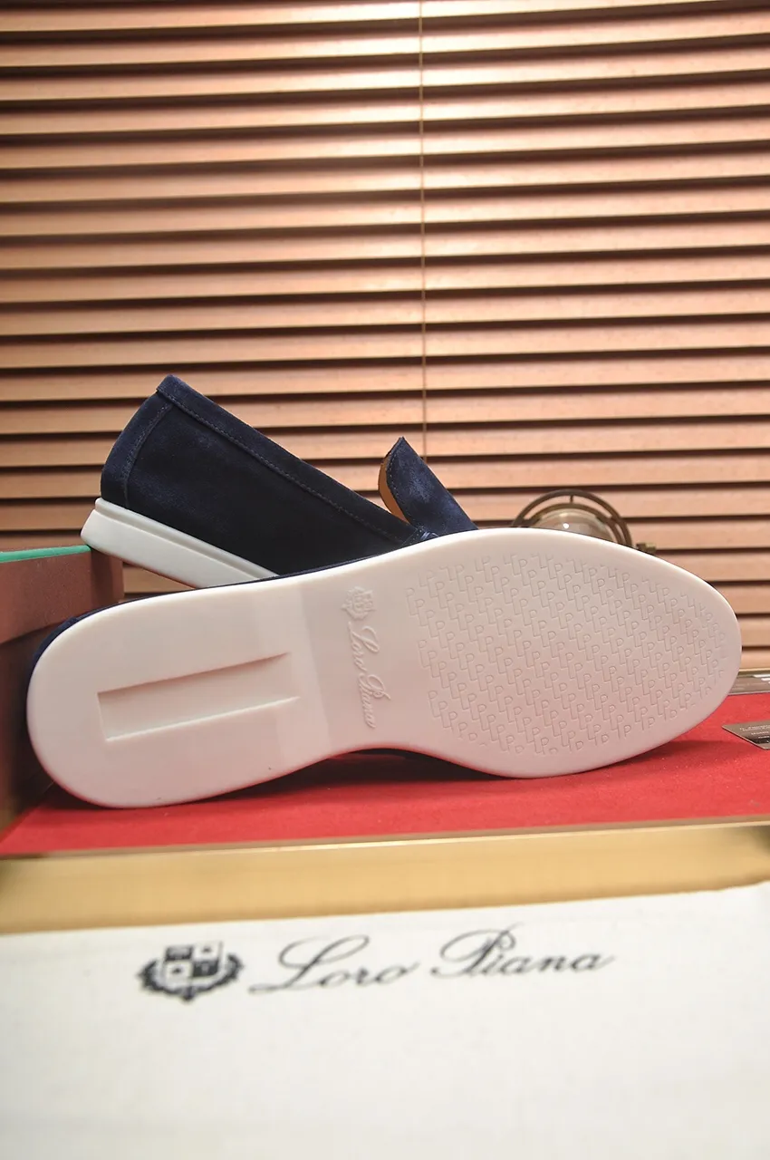 Men's shoes 💰400💶[𝐥𝐨𝐫𝐨 𝐏𝐢𝐚𝐧𝐚] [Couple model] High-end quality, affordable price, LP classic loafers, Italian treasure brand, the only brand that can match Hermès! Only after wearing it do we know that we can’t live up to our feet. Women’s code: 35-40 (customized sizes 34, 41, 42 are non-returnable) Men’s code: 38-44 (customized 45, 46, 47, 48 are non-refundable) Fabric: Customized imported cashmere Lining: Customized imported fetal cowhide Foot: Imported benzene-dyed calfskin Outsole: Exclusive original glass rubber outsole